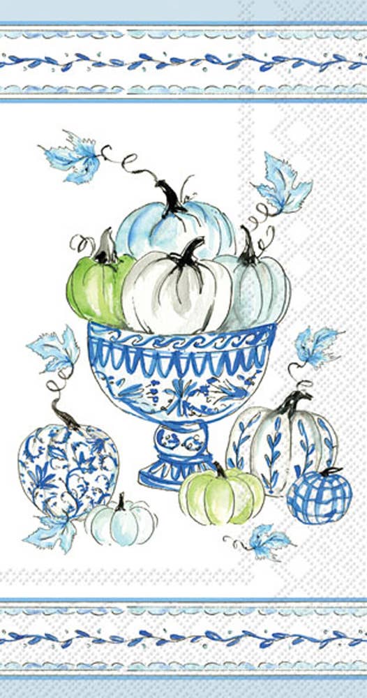Chinoiserie Pumpkins Fall Guest Napkins