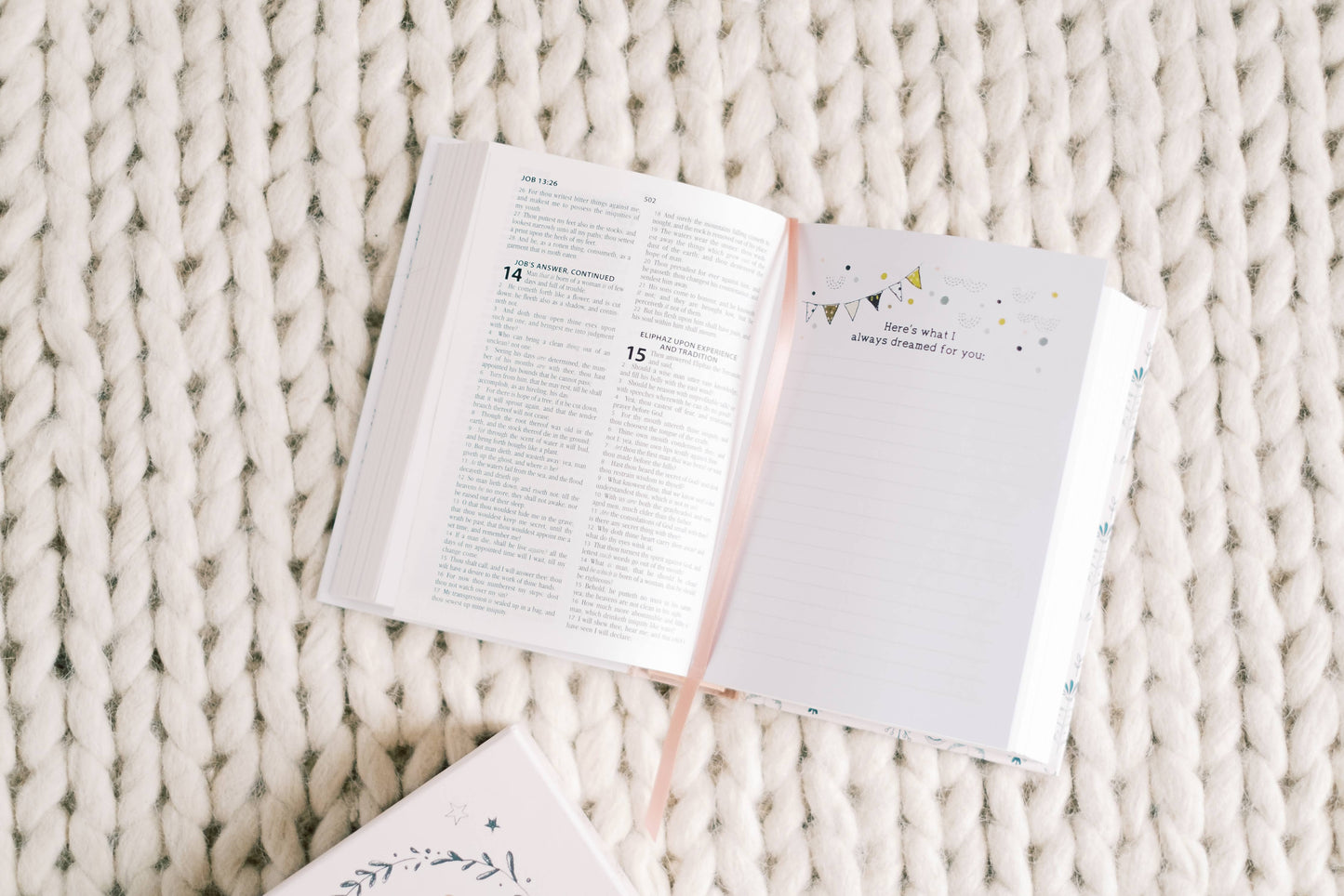 Pink Kept in My Heart KJV Bible