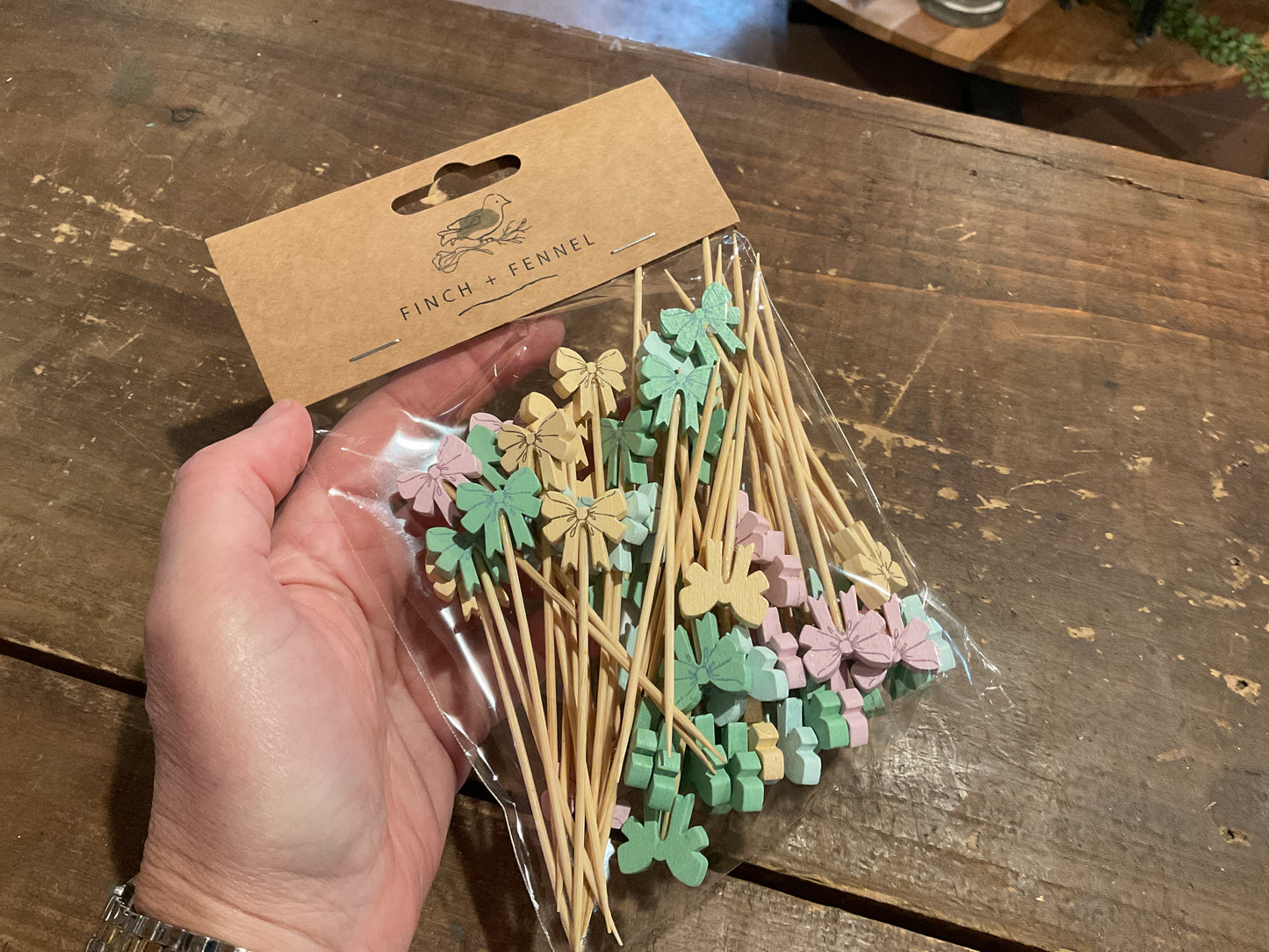 Bamboo Bow Picks multicolored