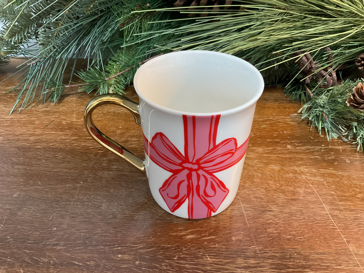 Gold Handle Mug Peppermint Present
