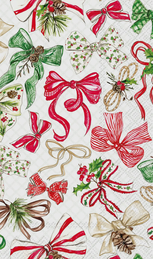 Christmas Bow Guest Napkins