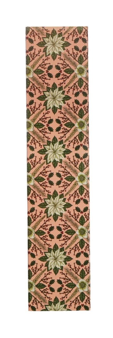 Safety Fireplace Matches in Matchbox w/ Seasonal Botanical Pattern, 3 Styles