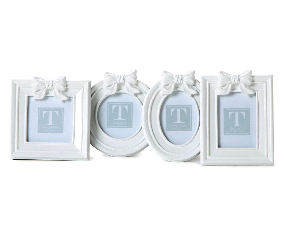 White Bow Photo Frame