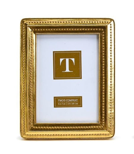 Gold Beaded Edge Photo Frame