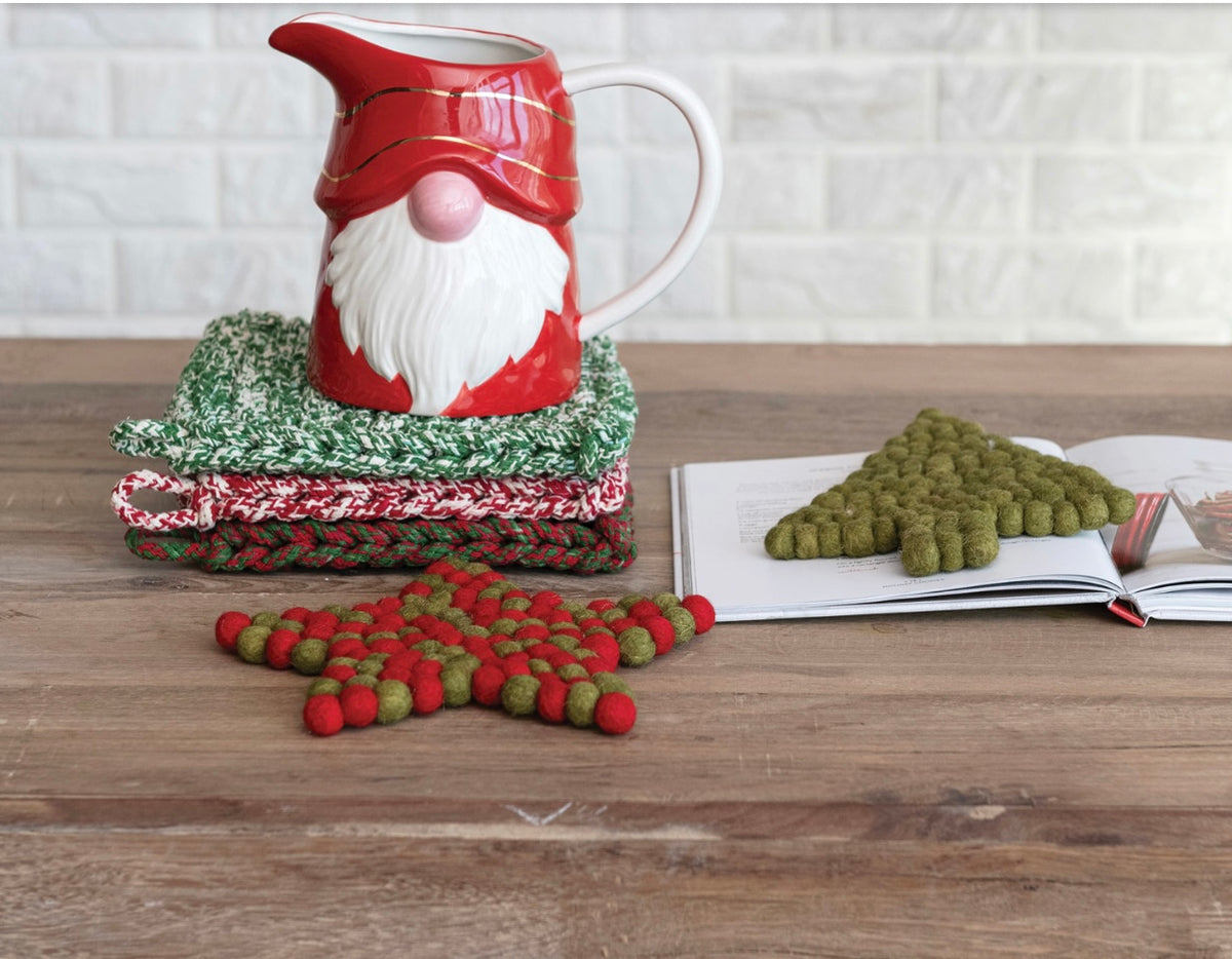 Melange Cotton Crocheted Pot Holder