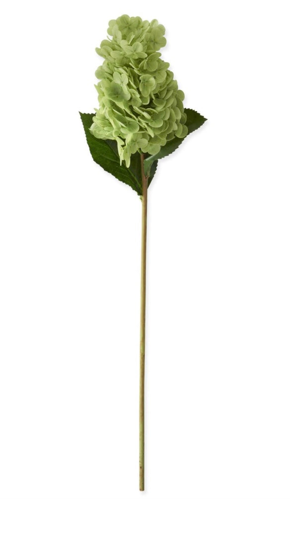 28" Green Real Touch Cone Hydrangea Stem