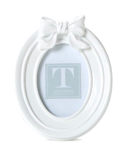 White Bow Photo Frame