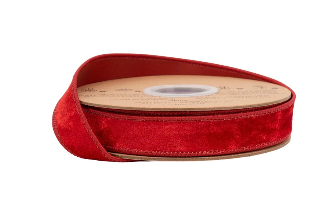 1” Wired Heritage Velvet Ribbon 10yd Roll