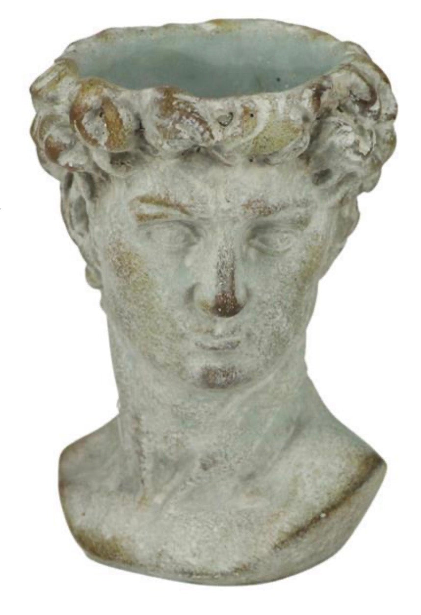 Cement David Head Planter