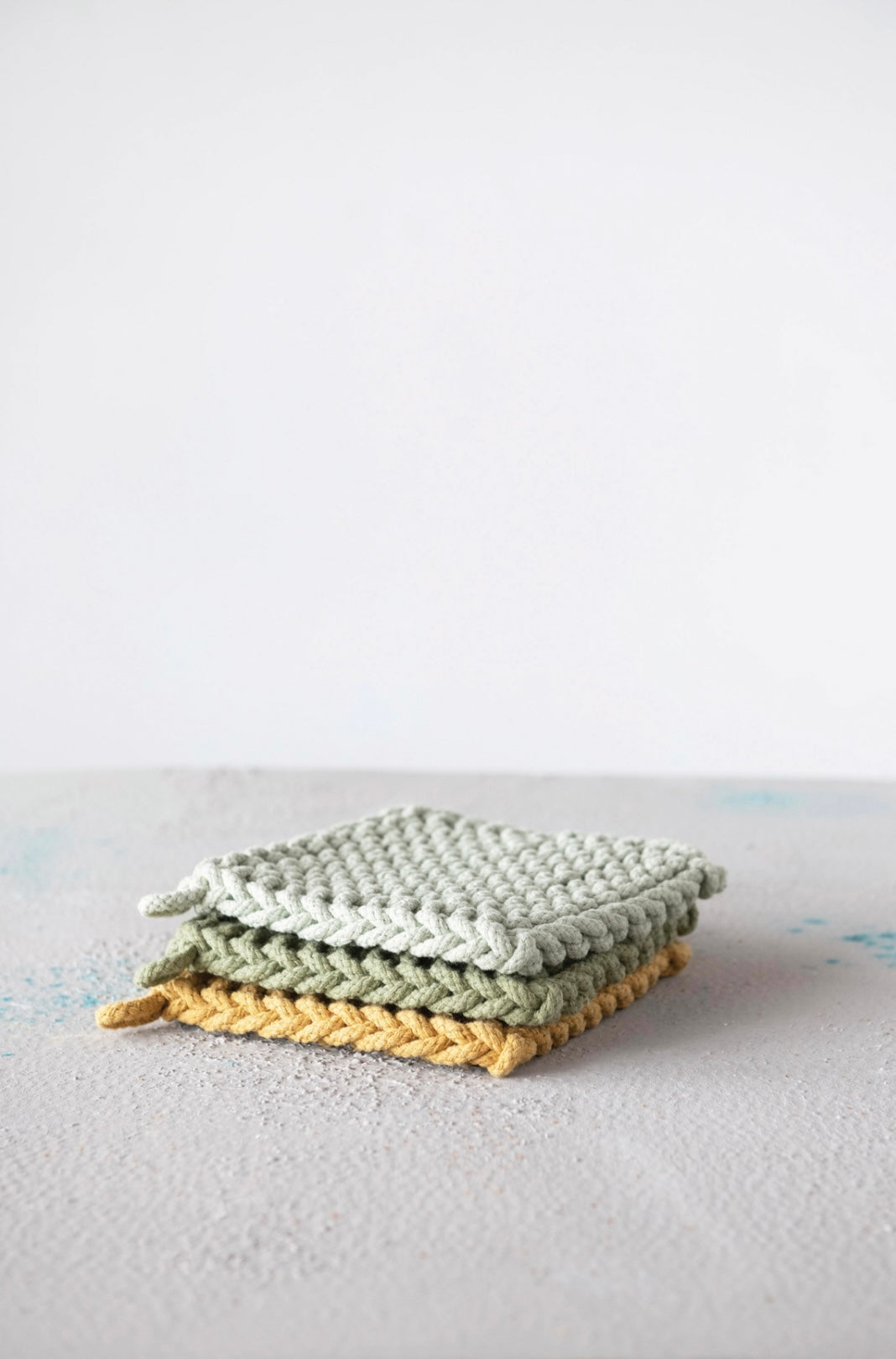 8" Square Cotton Crochet Pot Holder