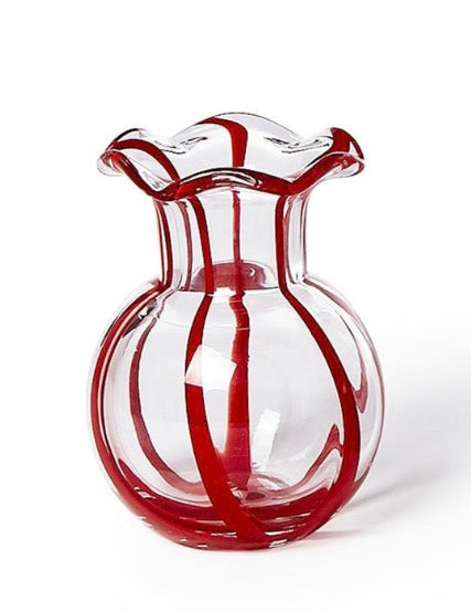 Ruffled Ribbon Vase