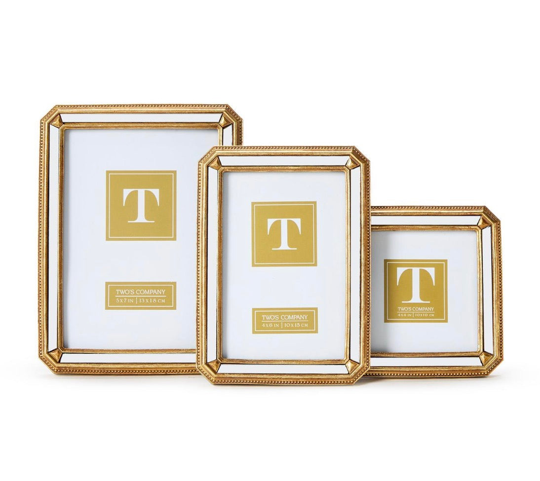Beveled Mirror Photo Frame