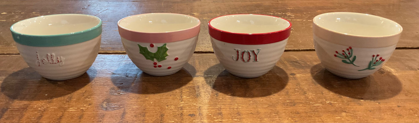 Stoneware Bowl w/ Seasonal Image, 4 Styles