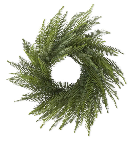36" Fern Wreath on Vine Base