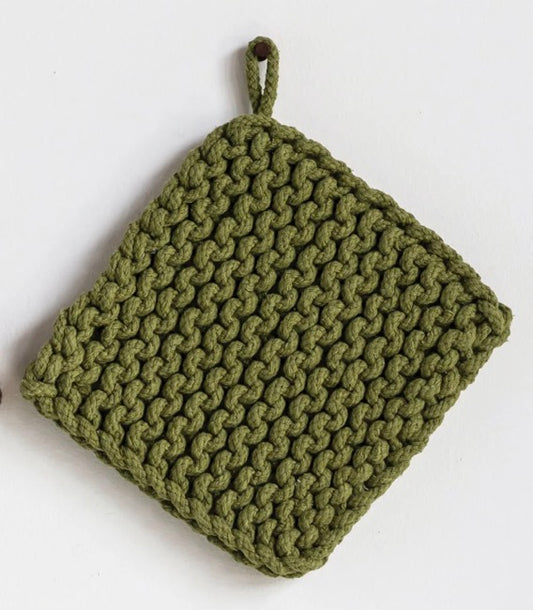Cotton Crocheted Pot Holder