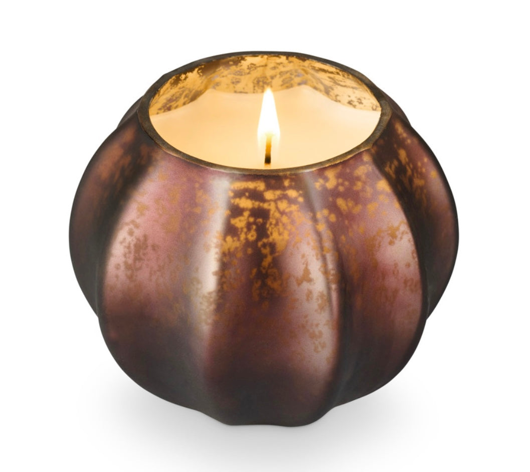 Midnight Pumpkin Mercury Glass Candle