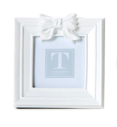 White Bow Photo Frame