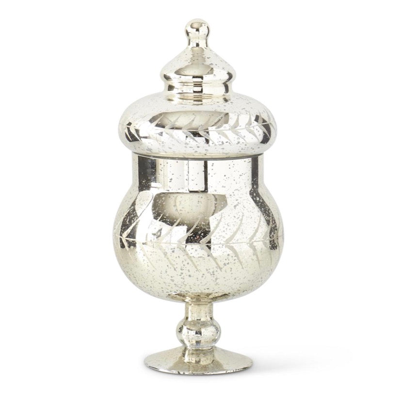 Mercury Glass Apothecary Jar