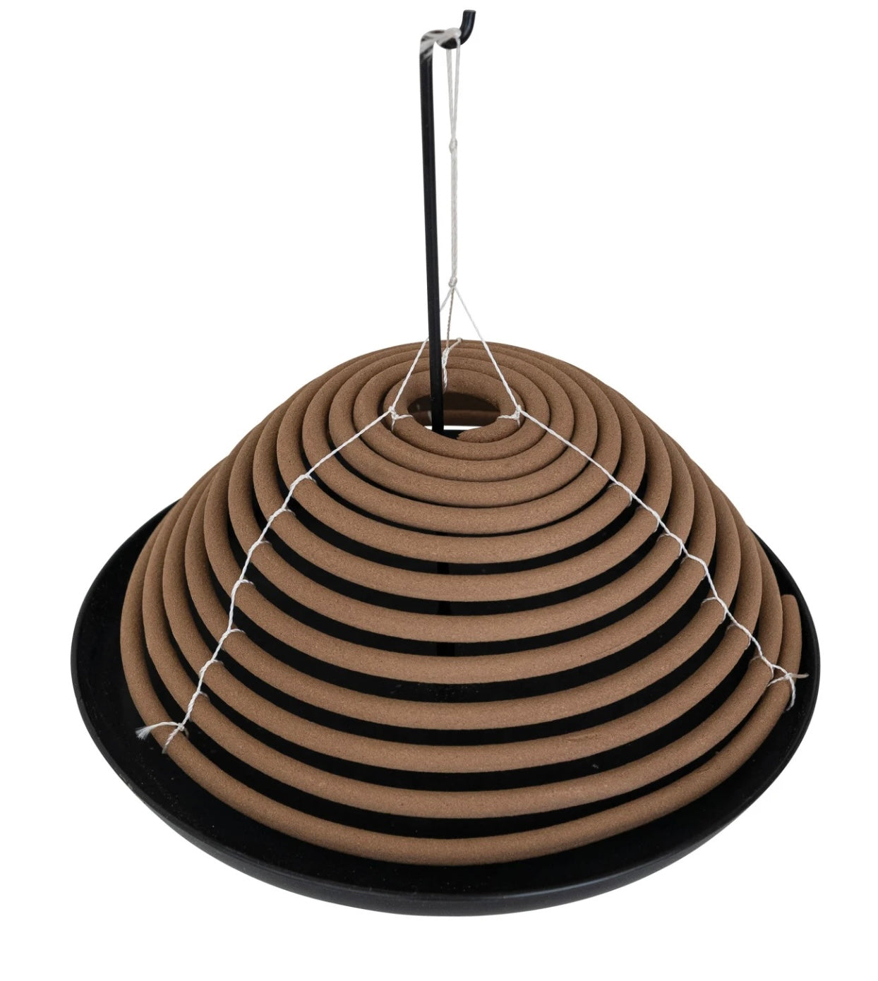 2 Piece Outdoor Hanging Incense Coils w/ Stand, Set of 3 in Box