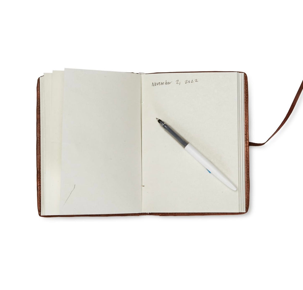 Chestnut Woven Leather Journal