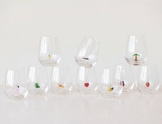Stemless Figure Wine Glass