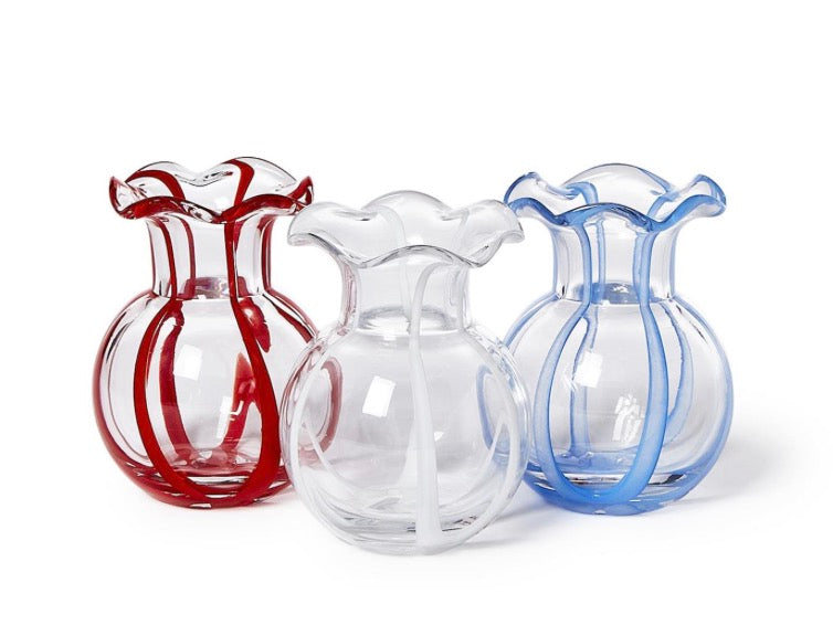 Ruffled Ribbon Vase