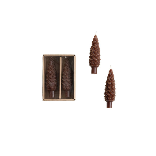 Short Unscented Pinecone Shaped Taper Cadle