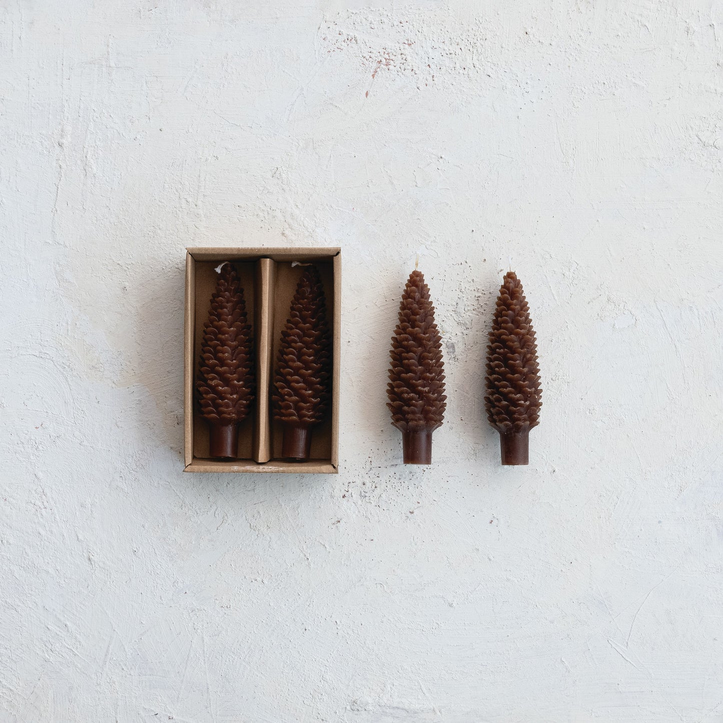 Short Unscented Pinecone Shaped Taper Cadle