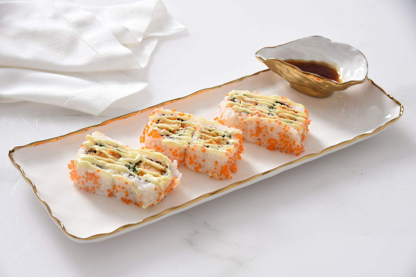 Sushi Tray with Mini Oyster Bowl