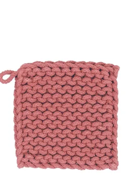 8" Square Cotton Crochet Pot Holder