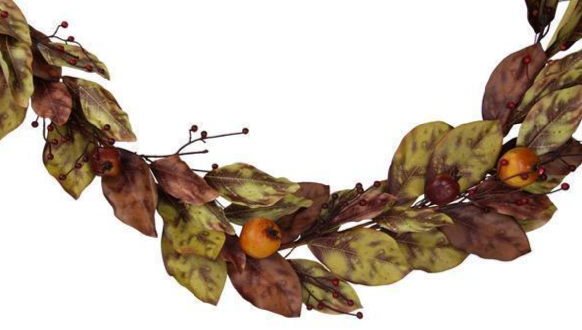 72" Fall Pomegranate/Berry Garland