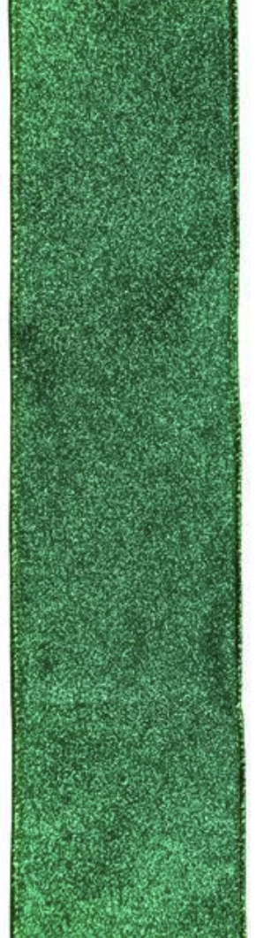 4"X10YD Emerald Green Shimmer Glitter