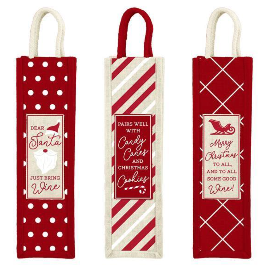 Christmas Wine Bag