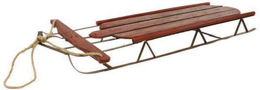 Antique Wood & Metal Sled