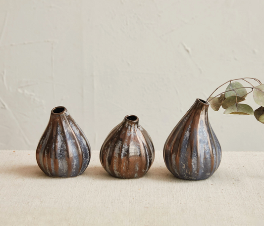 Stoneware Fig Shaped Vases