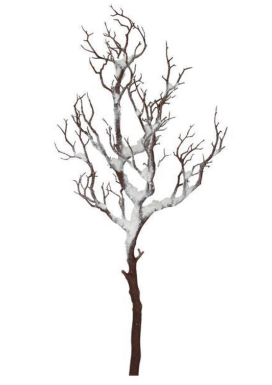 31" Snowy Twig Branch