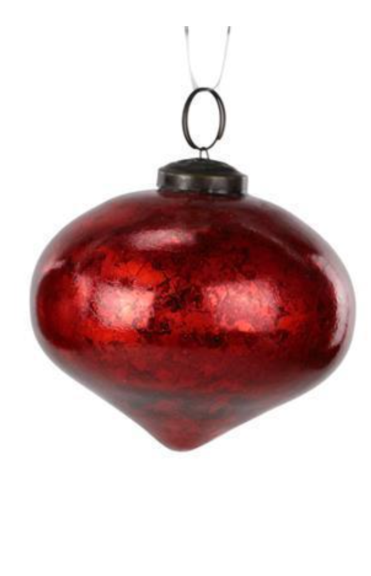 Red Iridescent Glass Ornament