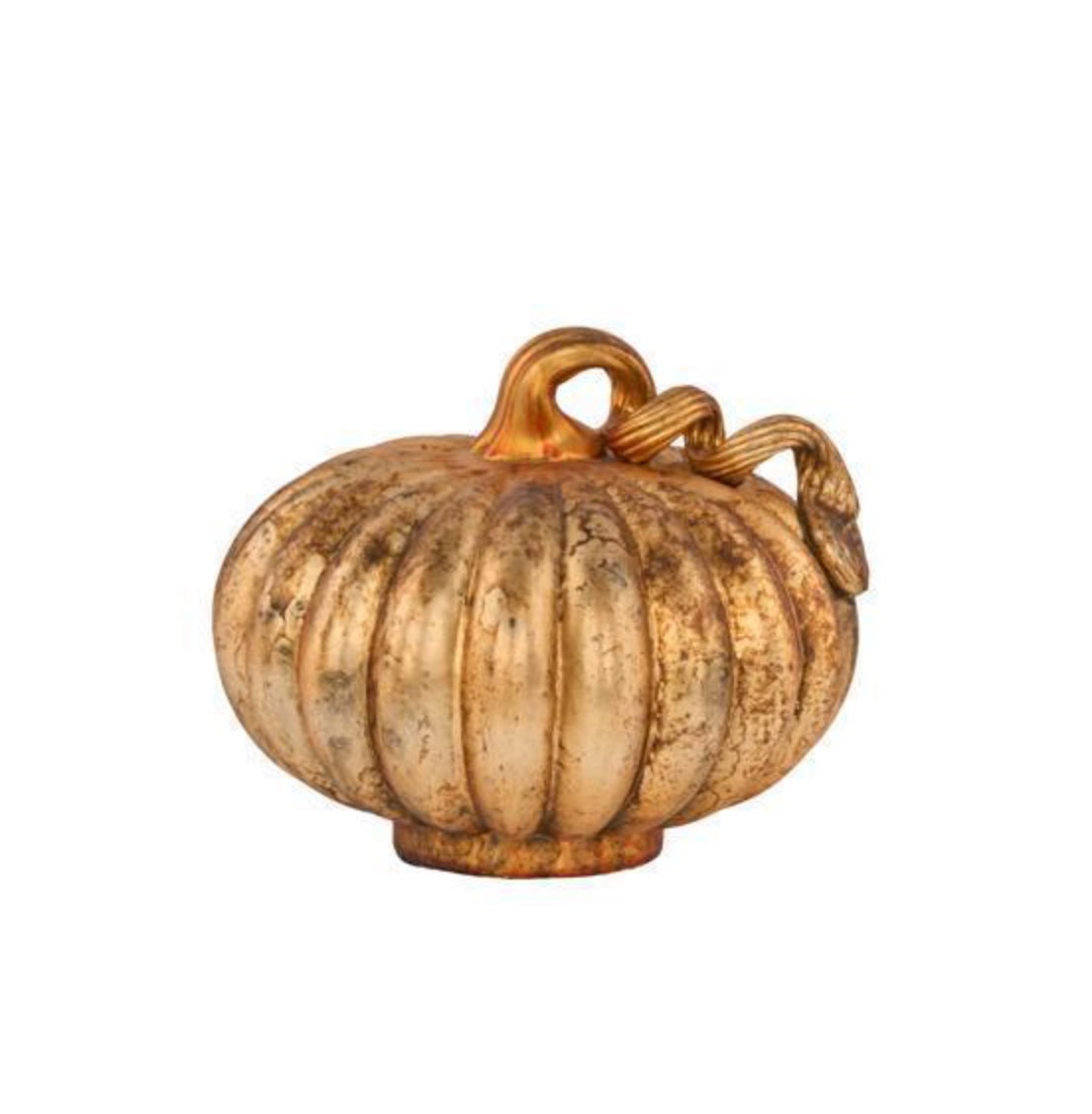 Antique Copper Gold Glass Pumpkins