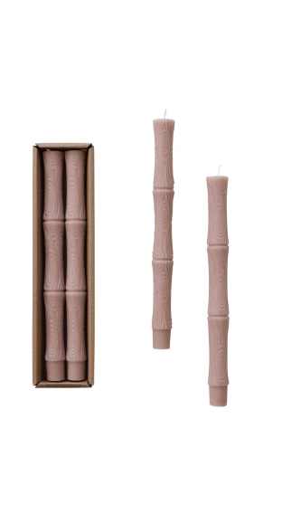 Unscented Sculpted Taper Candles