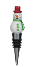 Hand Painted Christmas Wine Stopper