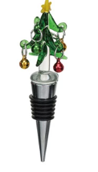 Hand Painted Christmas Wine Stopper