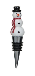 Hand Painted Christmas Wine Stopper