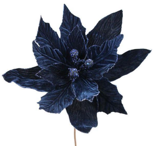 Midnight Blue Poinsettia Stem