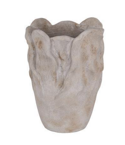 Cement Petal Vase