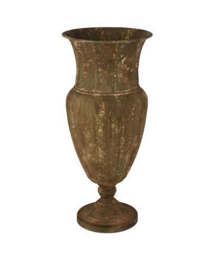 Tin Footed Vase