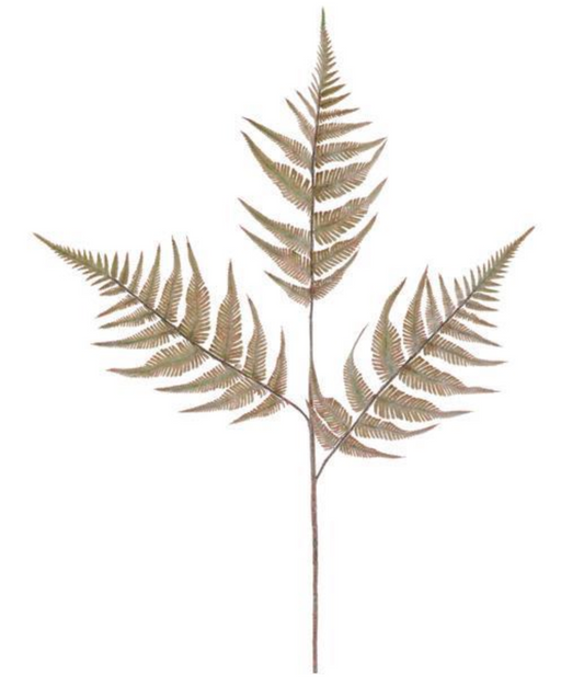 26" Antique Copper Fern Leaf Spray