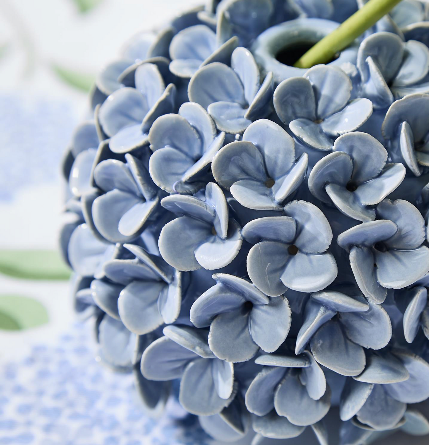 Hydrangea Flower Bud Vase / Taper Candle Holder