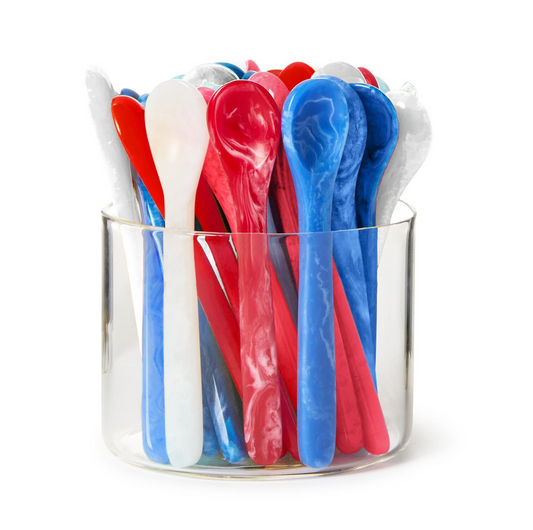 Spoon Asst Red White and Blue