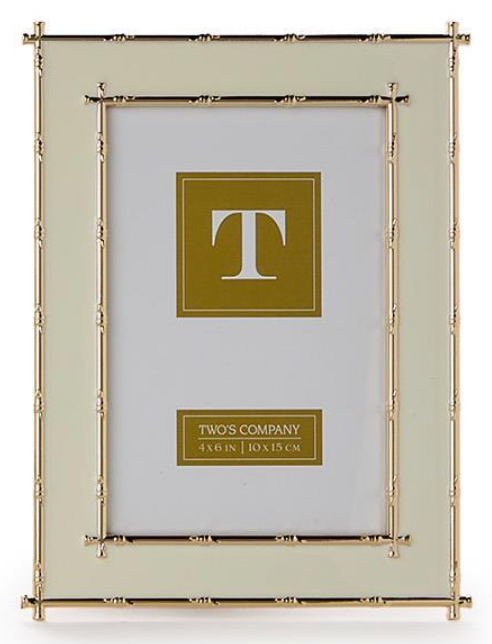 4X6 Gold Bamboo Edge Metal Frame Asst 3 Colors