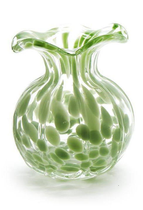 Ruffled Edge Spotted Vase